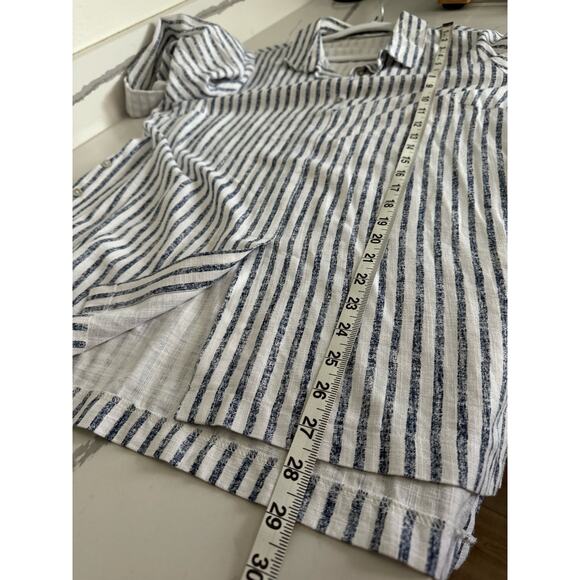 Insight Women's Button Side Top Blouse Blue Stripes Size‎ Medium/Large Flowy - Picture 8 of 11
